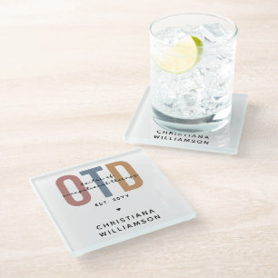 Personalised OTD Doctor of Occupational Therapy Glass Coaster