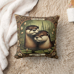 Personalised Otterly in love Cushion