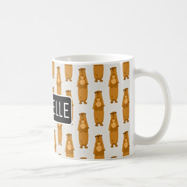 Personalised Otters Coffee Mug (Right)