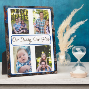 Personalised Our Daddy, Our Hero Plaque