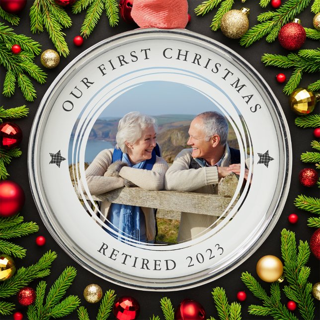 Personalised Our First Christmas Retired Photo Metal Ornament (Creator Uploaded)