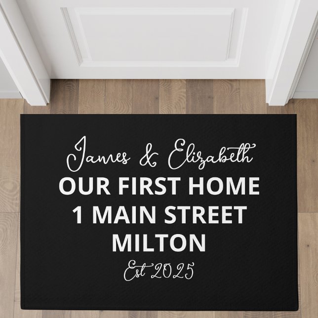 Personalised Our First Home Custom Address Doormat (Creator Uploaded)