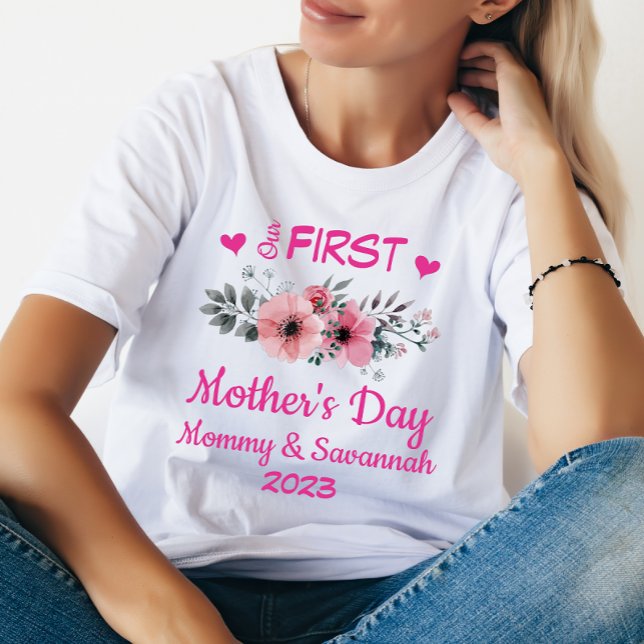 Personalised Our First Mother's Day Shirt (Creator Uploaded)