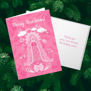 Personalised Our Lady of Guadalupe Holiday Card