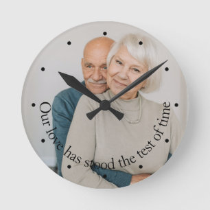 Personalised Our Love Has Stood The Test Of Time Round Clock
