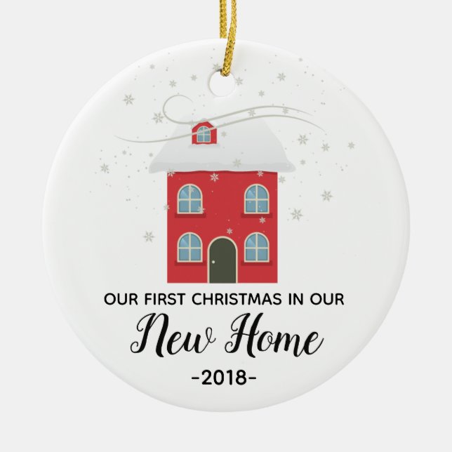 Personalised Our New Home Christmas ornament (Front)