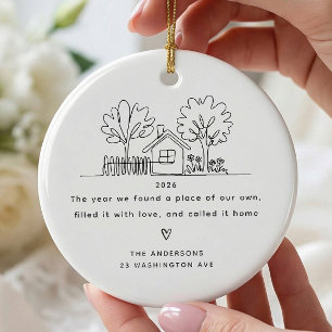 Personalised Our New Home Christmas Ornament