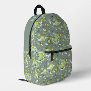 Personalised Outer Space Astronaut Print Backpack