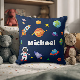 Personalised Outer Space Kids Cushion