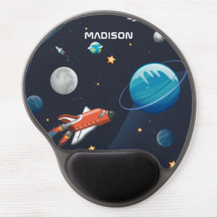 Personalised Outer Space Travel Galaxy  Gel Mouse Pad