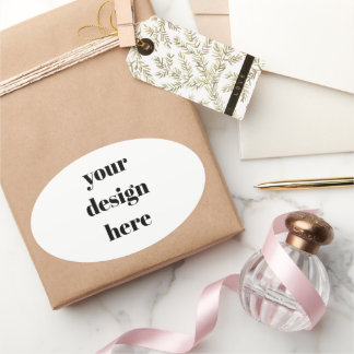 Personalised oval sticker