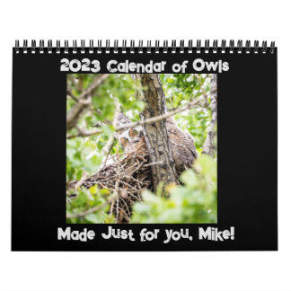 Personalised Owl Calendar