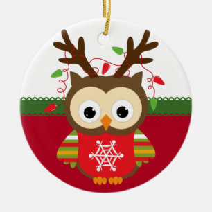 Personalised Owl Christmas Ornament
