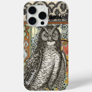Personalised Owl Damask iPhone 5c case