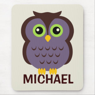 Personalised Owl Mousepad for Kids