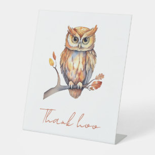 Personalised Owl Pedestal Sign