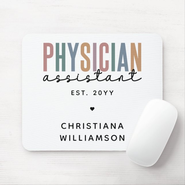 Personalised PA Physician Assistant Graduation Mouse Pad (With Mouse)