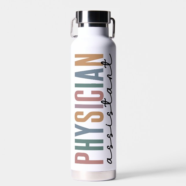 Personalised PA Physician Assistant Graduation Water Bottle (Front)