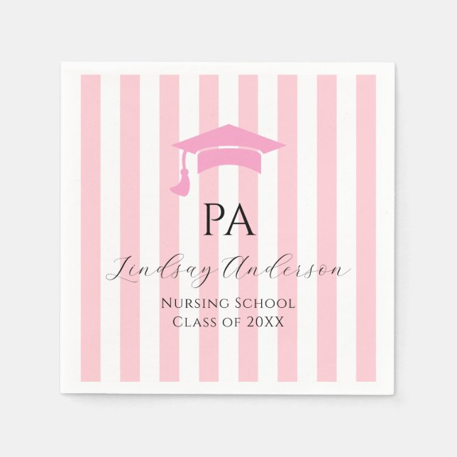 Personalised PA Physician Assistant Napkin (Front)