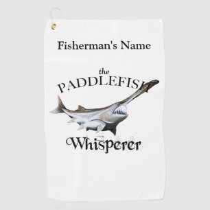 Personalised Paddlefish Whisperer Fishing Towel