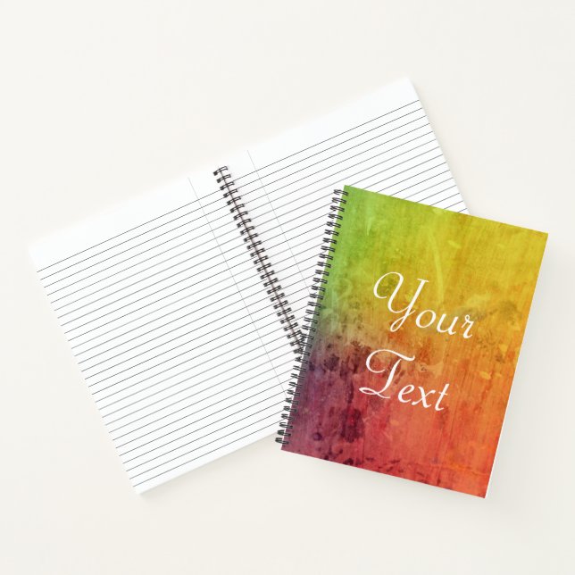 Personalised Paint spill Notebook (Inside)