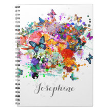 Personalised Paint splash Butterflies Pop Art