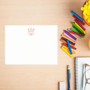 Personalised Paintbrush Emblem Artist Post-it Notes