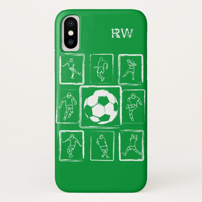 Personalised Painted soccer skills Case-Mate iPhone Case (Back)