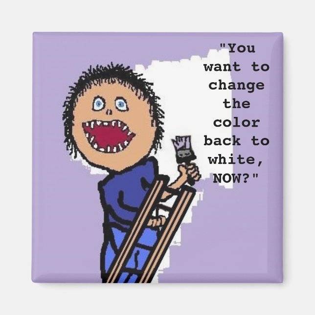 Personalised Painter Magnet (Front)