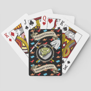 Personalised Paleontology History Games Playing Cards