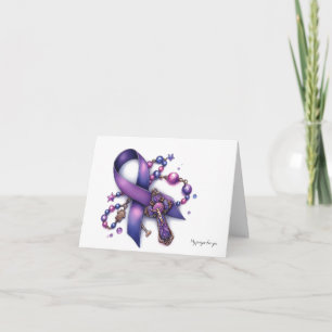 Personalised Pancreatic Cancer Prayer Card