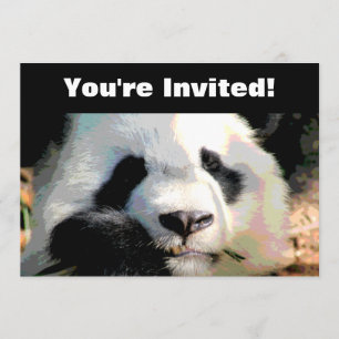 Personalised   Panda Bear Birthday Party Invitation