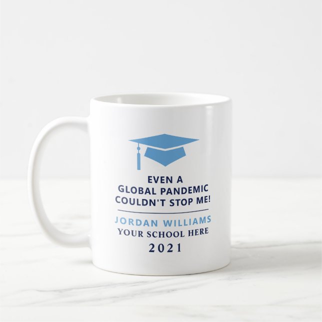 Personalised Pandemic - Graduate Class of 2022 Mug (Left)