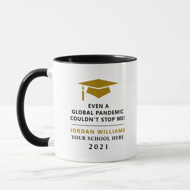 Personalised Pandemic - Graduate Class of 2022 Mug (Left)