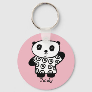 Personalised Pandy the Panda Key Ring
