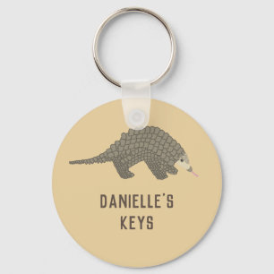 Personalised Pangolin Keychain