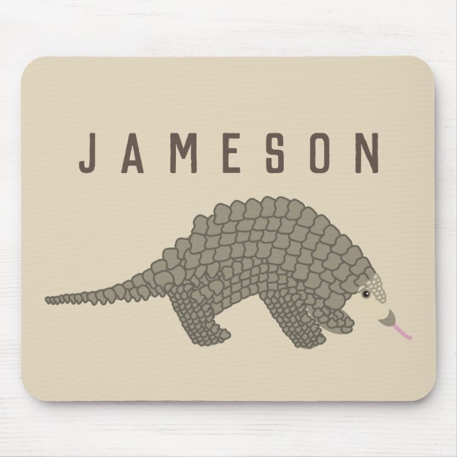 Personalised Pangolin Mouse Pad (Front)