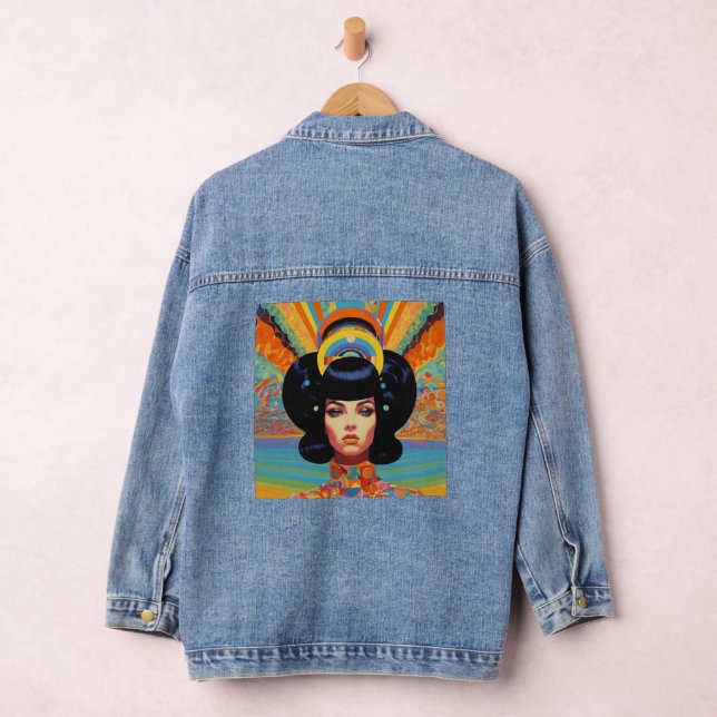 Personalised Panorama: Custom Image Denim Jacket (Hangar)