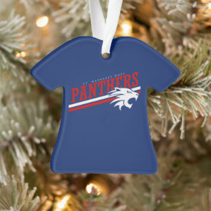 Personalised Panther Christmas Ornament
