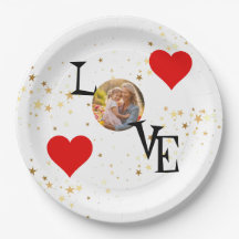 Personalised paper plate with Mummy and me Picture