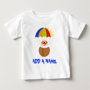 Personalised Parachute Baby T-Shirt