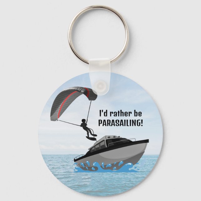 Personalised Parasailing Keychain (Front)