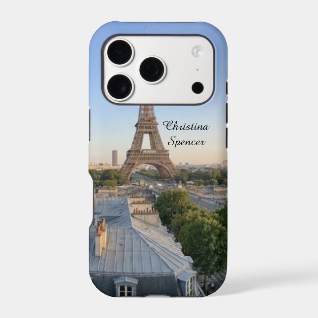 Personalised Paris City Skyline  (Back)