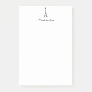 Personalised Paris Eiffel Tower France Post-it Notes