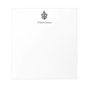Personalised Parisian French Fleur de Lis Paris Notepad