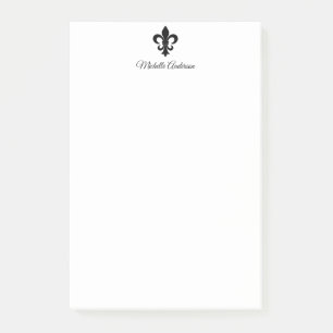 Personalised Parisian French Fleur de Lis Paris Post-it Notes