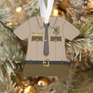 Personalised Park Ranger Uniform Ornament