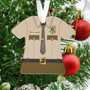 Personalised Park Ranger Uniform Ornament