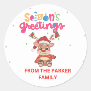 Personalised Parker Family Seasonal Sticker