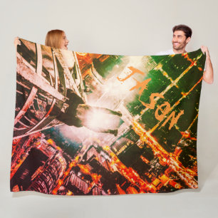 Personalised Parkour Graffiti Art Fleece Blanket
